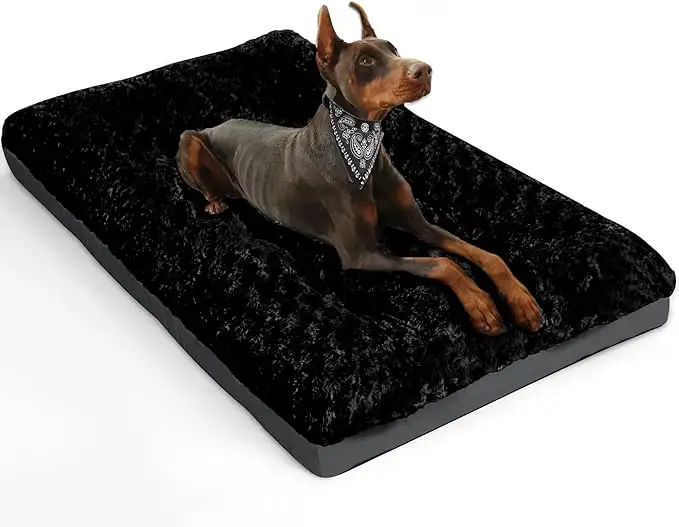 Luxury Wide Side Fancy Design Washable Velvet Pet Dog Bed Soft Calming Sleeping Warming Puppy Bed