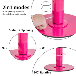 <span class=keywords><strong>Kit</strong></span> de Barra de Pole Dance Fija Giratoria de 45mm para <span class=keywords><strong>Ejercicio</strong></span> <span class=keywords><strong>en</strong></span> <span class=keywords><strong>Casa</strong></span>, Venta al por Mayor - Product Image 4