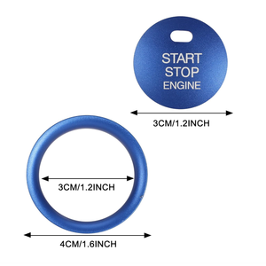 Cubierta Decorativa de Botón de Encendido/Apagado de Motor, de Aleación de Aluminio, Compatible con <span class=keywords><strong>Mazda</strong></span> CX3 CX5 <span class=keywords><strong>MX</strong></span>-<span class=keywords><strong>5</strong></span>, Encendido sin Llave - Product Image 3