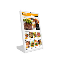 Tablet PC Android Bisnis Bentuk L 15.6" Baru, Quad Octa Core Rockchip, Wi-Fi, POE, NFC, Layar Sentuh, Kios Restoran POS, 4G, 64GB