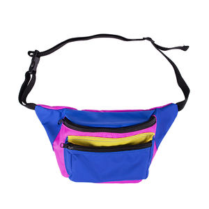 Promosyon özel marka çok renkler 3 fermuarlar spor bel çantası Fanny paketi - Product Image 2