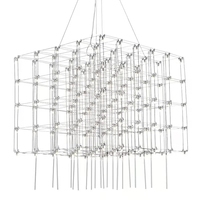 Grand lustre Firefly pour hall d'hôtel, villa, restaurant, salle modèle, avec plafond haut et lampes artistiques créatives au design original.
