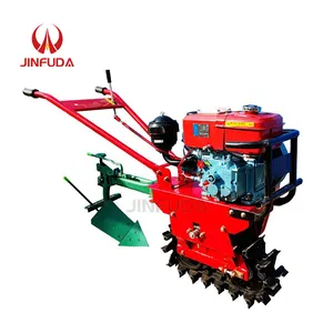 Bom gas0line/motor Diesel grande poder pequeno arado poder do rebento semeadora fertilizante máquina