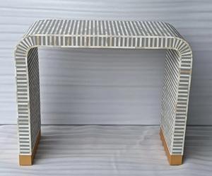 Mesa de Centro de Estilo Antiguo con Incrustaciones de Hueso, Diseño Único, Hecha a Mano, para Muebles de Hogar y Hotel, al Mejor Precio del Mercado - Product Image 1