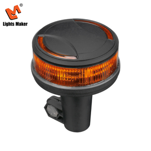 Luz Estroboscópica LED Ámbar de 4.8 Pulgadas y 40W, Montaje en Tubo, Baliza Impermeable IP67K, Lámpara de Emergencia Intermitente HML-9040AWT - Product Image 1