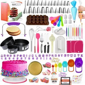 Kit <span class=keywords><strong>de</strong></span> Decoración <span class=keywords><strong>de</strong></span> Pasteles con Plato Giratorio, <span class=keywords><strong>Nivelador</strong></span> <span class=keywords><strong>de</strong></span> Pasteles, Giratorio 360°, Materiales <span class=keywords><strong>de</strong></span> Plástico/Silicona/Acero Inoxidable - Product Image 2
