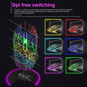 Souris de jeu filaire DARUO Wrangler, interface USB, 7 boutons, rétroéclairé<span class=keywords><strong>e</strong></span>, programmable pour <span class=keywords><strong>LOL</strong></span>/CF PlayerUnknown's Battlegrounds <span class=keywords><strong>E</strong></span>-Sports - Product Image 4