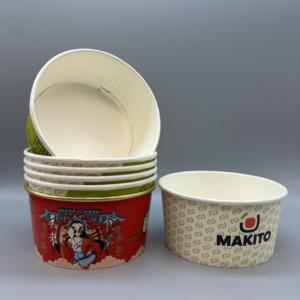 ชามกระดาษคราฟท์แบบใช้แล้วทิ้งพร้อมโลโก้สั่งทำพิเศษ สำหรับบรรจุอาหาร ซัลเลด และแฮมเบอร์เกอร์ เหมาะสำหรับบรรจุภัณฑ์อาหารและอาหารแบบนำกลับบ้าน - Product Image 5