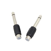 Connecteur Audio 6.35mm mâle à 3.5mm femelle amplificateur casque adaptateur Audio prise 3.5mm vers fiche banane
