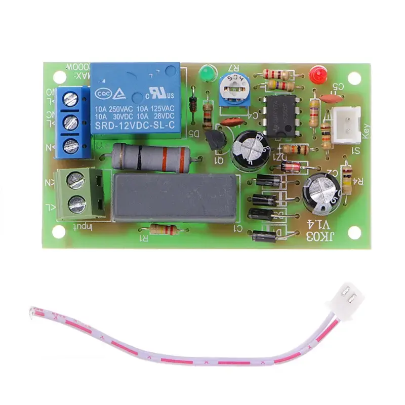 Interruptor de retardo de disparo de CA 220V, módulo de relé de temporizador, placa de encendido y apagado, PLC ajustable