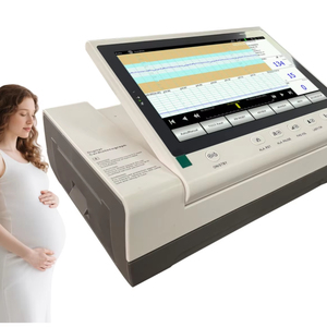 Monitor fetal <span class=keywords><strong>CTG</strong></span> portátil para gemelos, equipo de diagnóstico veterinario con sonda para monitoreo del corazón fetal - Product Image 1