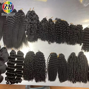 Capelli Umani Brasiliani Miracle Knot Crochet da 14-24 Pollici ZH in Stock, Ondulati, Pre-Looped, Senza Trama - Product Image 5
