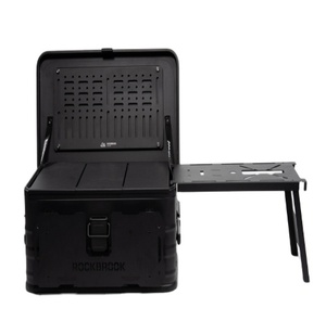 Rockbrook nestalbe xách tay ánh sáng kim loại nhôm mini nhỏ lớn xe mái vườn công cụ ngoài trời cắm trại cà phê lưu trữ hộp - Product Image 4
