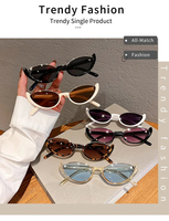LBashades 1194 2024 Rétro Petites Lunettes de Soleil Demi-Monture Femmes Cat Eye Lunettes de Soleil Trendy Modern Eyewear Custom Luxury Brand Shades