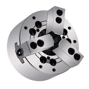 Mandrin à trou traversant réglable à 3 mâchoires à grande vitesse de 200mm à centrage automatique pour machine à tour - Product Image 1