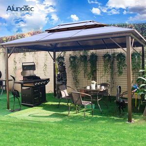 Auvent de terrasse imperméable 3x4 en Chine, <span class=keywords><strong>pergola</strong></span> extérieure, auvent de jardin, toit en <span class=keywords><strong>polycarbonate</strong></span>, gazebo en <span class=keywords><strong>aluminium</strong></span> à toit rigide - Product Image 6