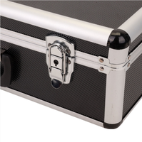 Boîte à outils Grand étui rigide de vol noir Carry Foam Storage Dj Camera Box Mallette à outils en aluminium