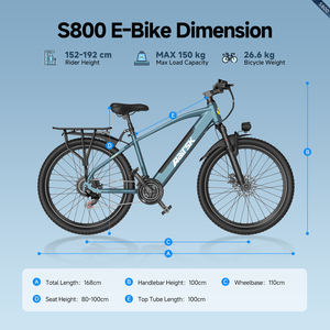 Aairsk Ready to Ship S800 Bike 250W <b>36V</b> 13Ah <b>Battery</b> Delivery Bike S800 250W Brushless Motor Delivers Powerful Performance for S - Product Image 6