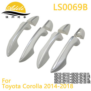 มือจับประตู Adili รุ่น LS0069B สำหรับรถยนต์โตโยต้า โคโรลล่า ปี 2014-2018 สีขาวและดำ ทำจากพลาสติกและโลหะ - Product Image 1