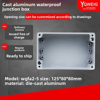 Caja de Conexiones FA2-5 de Aluminio Fundido a Presión YQWEIG, 125x80x80mm, Caja de Sellado y Cableado para Exteriores, China Continental