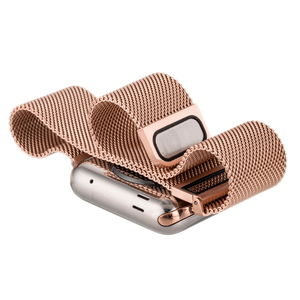 Bracelet de Montre en Gros à Double Fermoir Magnétique pour Montres Connectées <span class=keywords><strong>Apple</strong></span> 38mm/42mm, Élégant, Respirant en Acier Inoxydable CNC - Product Image 5