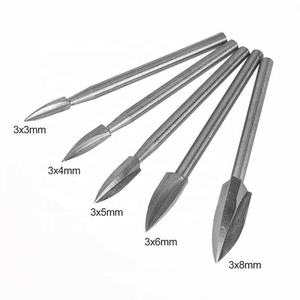 Couteau à découper électrique à trois tranchants en acier blanc pour sculpture sur bois et meulage des racines outil à main avec fraise tranchante - Product Image 1