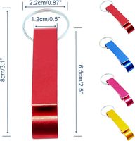 Livraison Rapide – Décapsuleur Porte-clés en Aluminium 8 Couleurs Vives – Outil de Bar Portable pour Bière – Idéal pour Promotion et Expédition en Gros