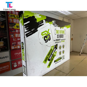 Customized Aluminum Frame LED Backlit Pop up Display Stand Backdrop Portable Reusable Easy Quick Install <b>Advertising</b> <b>Light</b> <b>Box</b> - Product Image 1