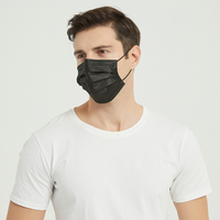 Vente directe d'usine 50 pièces/sac Masque facial non tissé à côtes rondes Masque facial jetable anti-poussière Masque facial en tissu non tissé