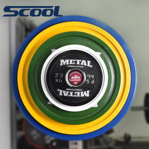 הרמת כוח ו דדליפט צלחות פיתוח גוף כושר עמיד יצוק ברזל משקולת צלחות כושר ציוד תמיכה מותאם אישית לוגו - Product Image 3