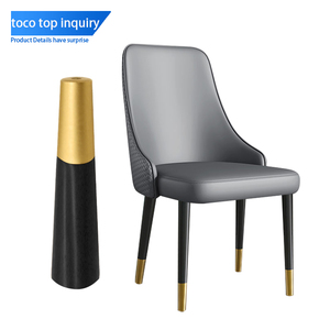 Copri Gambe in Acciaio Inox e Ottone Toco, Protezioni per Tavoli e Sedie, Copri Piedi Dorati Antiscivolo per Mobili - Product Image 6