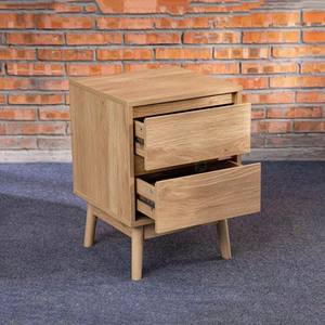 Mesita de Noche Moderna de Lujo con Cajón, Juego de <span class=keywords><strong>2</strong></span> Mesitas de Noche Europeas con Organizador para Hombre, en Madera Naranja - Product Image 4