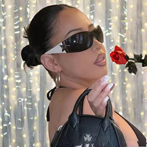 Gafas de Sol Creativas con Logotipo de Estrella de Cinco Puntas, Montura Integrada sin Marco, Nueva Tendencia, Lentes Ópticas UV400, Montura de PC - Product Image 2