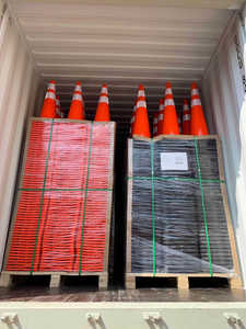 Cône de signalisation routière en PVC flexible de haute qualité pour entrepôt d'usine, visibilité optimale, 45/70/75/90 cm - Product Image 6
