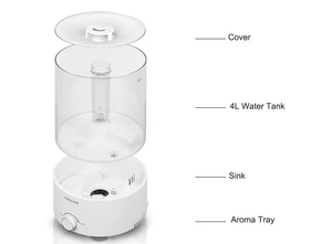 Humidificateur d'air portable, diffuseur d'arômes, petit diffuseur d'huiles essentielles, humidificateur à brume fraîche 4L pour la maison - Product Image 5