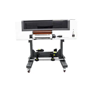 High quality UV DTF Printer Roll A3 UV DTF Sticker Printer With 3 xp600/i3200 heads laminator all in one roll to rol