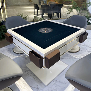 Table de mahjong électrique automatique avec pieds en bois massif, bois durable et écologique, taille extra large pour 4 joueurs, alimentation USB - Product Image 6