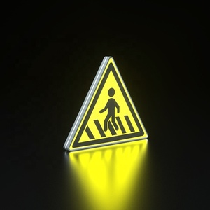 <span class=keywords><strong>Segnale</strong></span> Stradale in Alluminio a Energia Solare, Triangolo <span class=keywords><strong>di</strong></span> Avvertimento ad Alta Visibilità, Cartello Stradale - Product Image 2