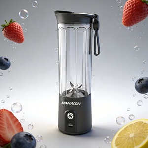 550ml 2000mAh BPA Free Leak Proof Cordless Lightweight Turbo Mode 6 Blades High Speed Portable Smoothie <b>Maker</b> Ice Crusher - Product Image 6