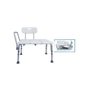 Chaise de douche médicale blanche SUNCARE SC6030B-KD, vente chaude en Chine, réglable en hauteur, siège de <span class=keywords><strong>transfert</strong></span> pour baignoire avec dossier et accoudoirs - Product Image 3