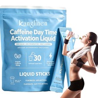 OEM Poudre de complément alimentaire énergétique pour la concentration, à base d'adaptogènes et d'électrolytes, avec caféine, pour l'activation diurne et l'énergie propre, en sachets.