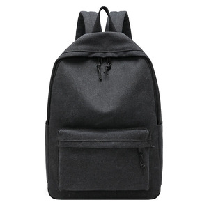 Mochila de Lona Estilo Vintage Personalizada, Mochila Negra para Hombre, Bolsos de Lona para Hombre - Product Image 1