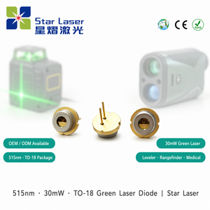 Diodo Láser Verde LXU LXU51530NPG-W 515nm 30mW TO18 5.6mm, Módulo LD para <span class=keywords><strong>Nivelador</strong></span>, Telémetro, Luz Estelar, Herramientas Eléctricas - Product Image 2