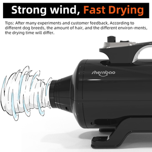 Shernbao DHD-2400T 2400W Professioneller Dual-Motor Haustier-Trockner Hundetrockner Tierföhn Pflegetrockner Hundetrockner - Product Image 4