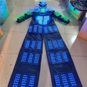 <span class=keywords><strong>Ropa</strong></span> luminosa LED de alta calidad, traje de zancos de Robot para actuación, disfraz de Cosplay de Robot LED, <span class=keywords><strong>ropa</strong></span> luminiscente para espectáculo de salón - Product Image 1