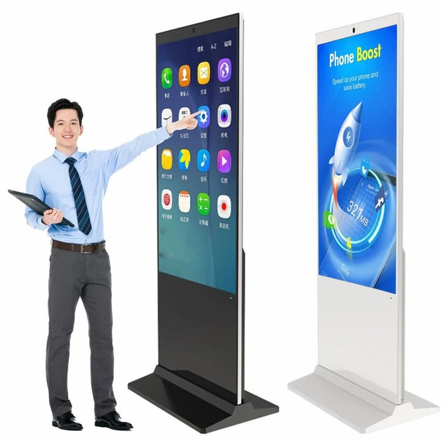 43 49 55 65 Inch Android Touch Screen LCD Indoor Floor Standing Digital Signage and Display  for Shopping Mall Advertising Totem
