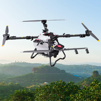 Drone agricole S80 avec châssis en alliage d'aluminium, fibre de carbone, largeur de pulvérisation de 6 à 8 m, deux batteries, drone de pulvérisation agricole