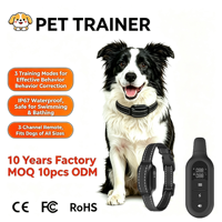 Collar de Adiestramiento para Perros a Distancia, Resistente al Agua IP67, con Vibración, Sonido y 3 Modos, Antiladridos, Corrector de Comportamiento para Mascotas