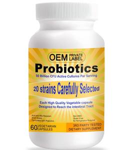 Probióticos 50 Mil Millones de UFC, 20 Cepas, 60 Cápsulas Vegetarianas, Dirigidos a la Tecnología, Resistentes al Ácido del Estómago, No Necesitan Refrigeración - Product Image 1