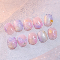 Ensemble de vernis à ongles en gel à texture de coquille de perle couleur macaron d'été OEM vente en gros de marque privée ensemble de vernis à ongles en gel UV avec logo personnalisé